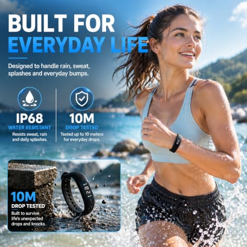 Ulvixar Vibrating Alarm Watch for Heavy Sleepers,Silent Wake up Alarm Wrist | Powerful Wrist Vibrating Alarm,For Hearing impaired,20-Day Battery,Comfort Silicone Loop,Ideal For Couples,Shared Space，Dorms