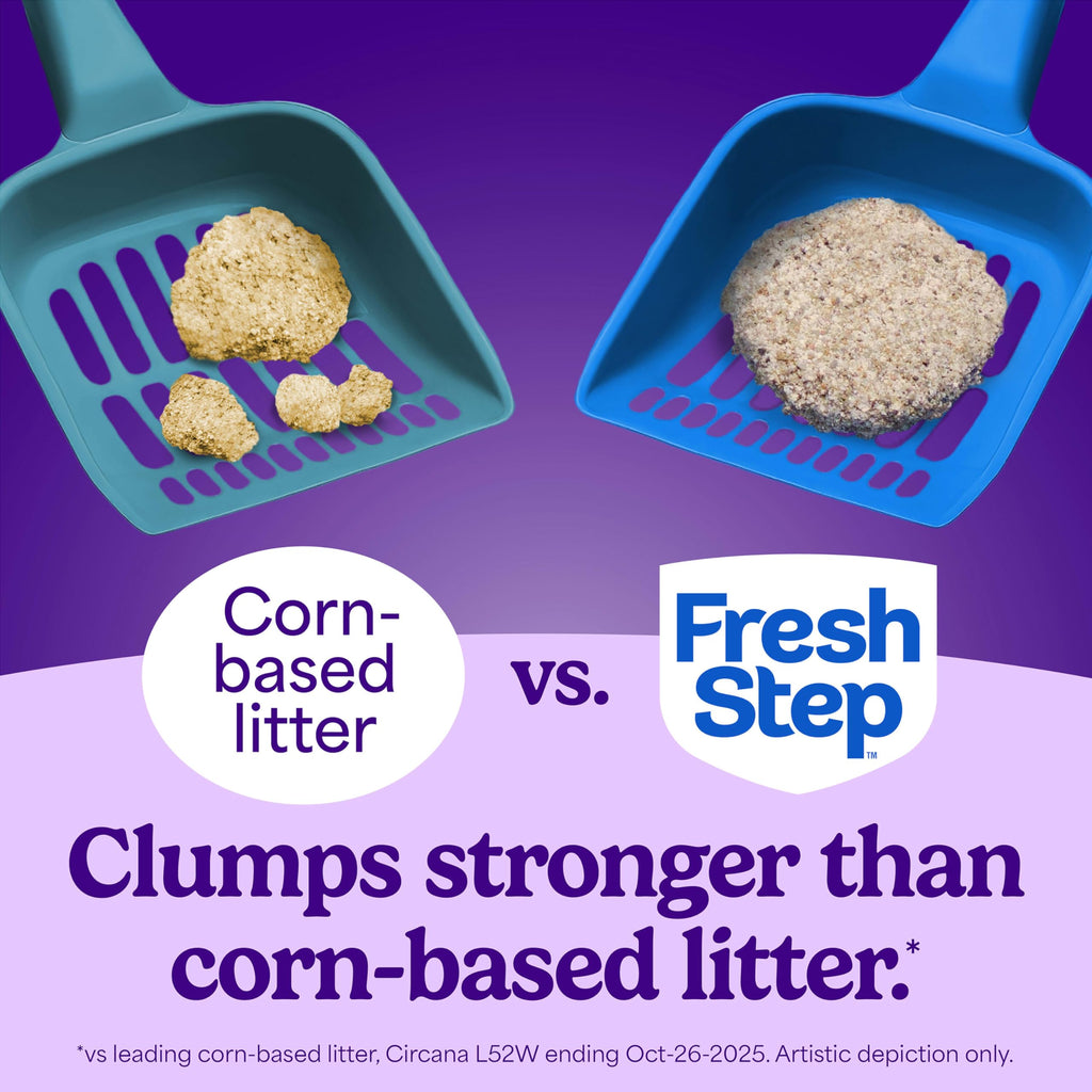 Fresh Step Odor Shield Multi Cat Clumping Cat Litter, 14 lb. | Febreze Freshness, Odor Shield with Ammonia Block Technology, Low Dust, Compatible with Most Automatic Litter Boxes
