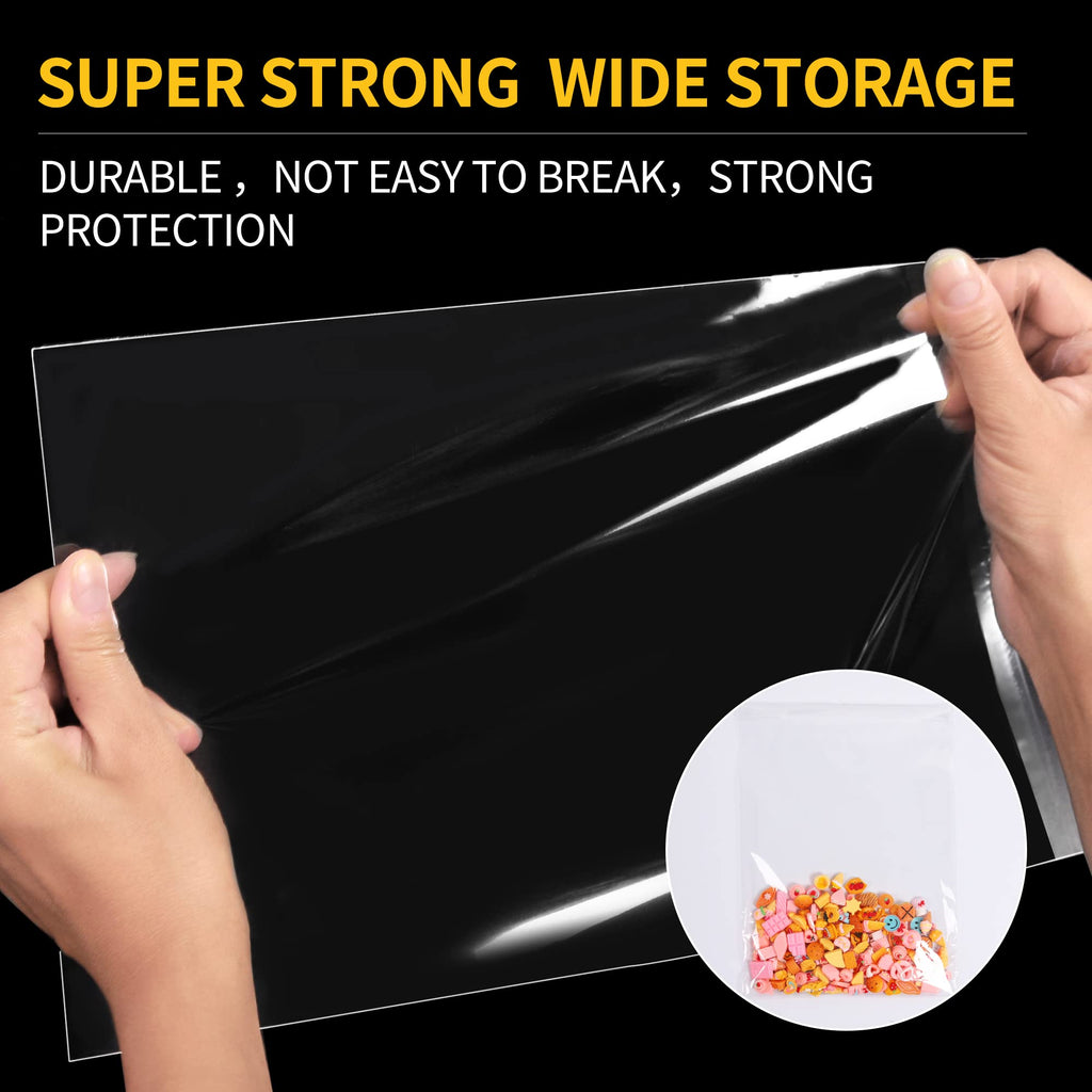 A4 Clear Self-adhesive Bags 100 Pack, 22x30CM Self Sealing Cellophane Display Bag/Sealable Bags, Food Safe, A4 Cello Bags OPP for Cookies,Cards,Envelopes,Pictures