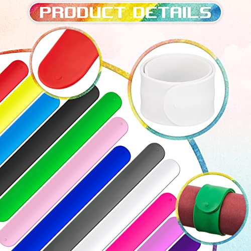 Leyndo 12 Pcs Wrapping Paper Roll Holder Bands Silicone Snap,Multi Colors | Metal Strips Flip with Silicone Snap Bands Covered, 1 x 9 In, for Gift Wrapping Paper, Vinyl Roll, Poster, Reusable Organizer