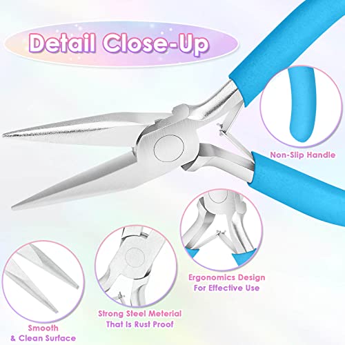 Pliers for Jewelry Making, Shynek Jewelry Pliers Set Includes Needle Nose Pliers, Round Nose Plier and Wire Cutters, Jewelry Making Tools for Jewelry Repair, Wire Wrapping, Beading and Crafts