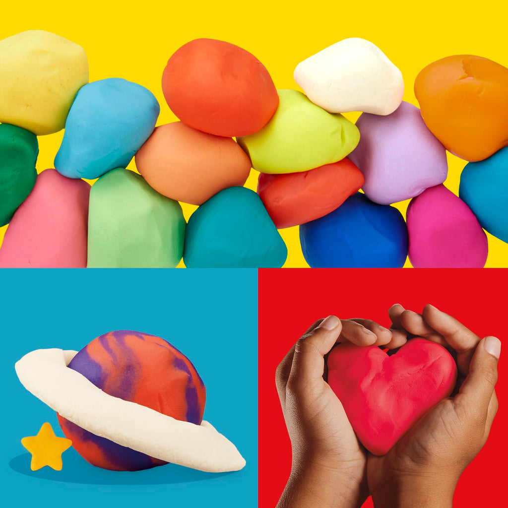 Play-Doh Jewel Colors Bulk 12-Pack of 4-Ounce Cans | Back to School, Prizes & Party Favors, Kids Arts & Crafts, Preschool Toys, Ages 2+ (Amazon Exclusive)
