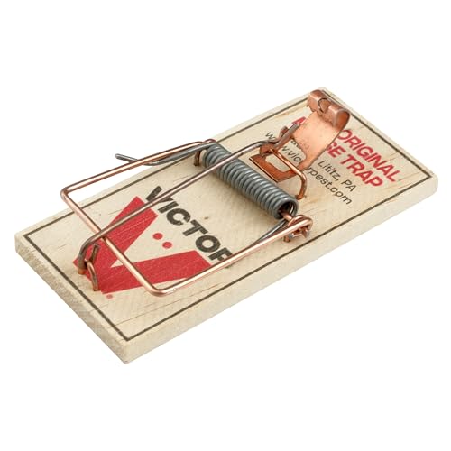 Victor Metal Pedal Mouse Traps, 12-Pack, Reusable Wooden Snap Traps | FSC Certified Wood, Indoor Mice Control Pest Elimination, Rodent Killer Control, Clean & Quick Trapping, Mice Traps for House