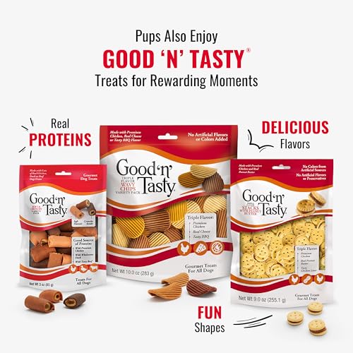 Good 'n' Fun Kabobs Long-Lasting Dog Treat Made With Real Protein, 24 oz | Premium Chicken, Pork and Beef Hide Chew, Supports Dental Health and Mental Stimulation, For Adult Dogs