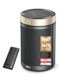 Dreo Energy-Saving Fan Heater, 34 dB Quiet 1500 W Electric PTC Ceramic, Thermostat, Overheating & Tilt Protection, 12 Hour Timer, Electric Heater for Rooms, Bedrooms, Heater 316, Gold