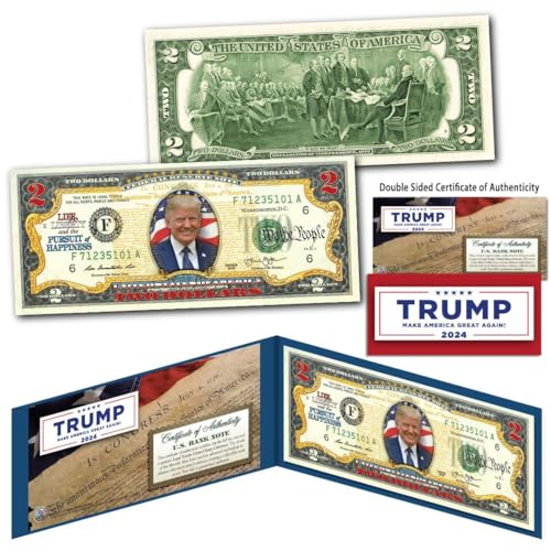 Merrick Mint Donald Trump President Declaration of Independence $2 U.S. Bill Genuine Currency