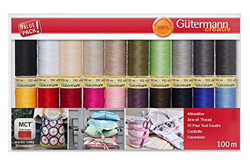 Gutermann Thread Set: Sew-All: 100m: Pack of 20
