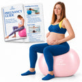 ProBody Pilates Pregnancy Ball with Guide - Birthing Ball | 1.7mm Anti-Burst PVC, CA 10P Certified, 55/65/75 cm, Guide, Doula & Midwife Use, Pump, Pregnancy Essentials