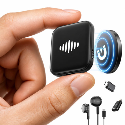 132GB (9800Hour) Digital Voice Activated Recorder, Double-Sided Magnetic Audio Recorder with Playback, USB-C Voice Recorder with AI Noise Reduction, MP3 Listening Devices, 70H Continuous for Lectures