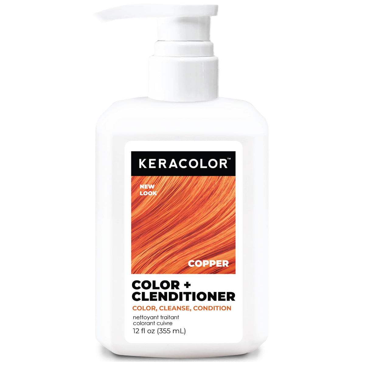 Keracolor Color + Clenditioner, Semi-Permanent Hair Color, 23 Shades | Color depositing conditioner softens & tones while cleansing, deposit-only hair dye with keratin, coconut oil & shea butter