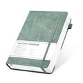 CAGIE Journal Notebook for Women Men Leather Journaling Notebooks Diary A5 | 320 Pages 100 Gsm Paper, Hardcover Lined Daily Journals for Writing Work Travel Business Gift, Green, 5.7 x 8.3 in, Lay Flat