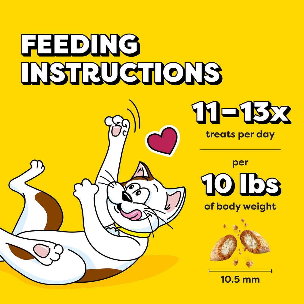 Temptations Classic Crunchy and Soft Cat Treats, Tasty Chicken, 30 oz | Under 2 calories per treat, crunchy outside & soft inside, resealable tub, 100% complete & balanced, snack, meal or topper