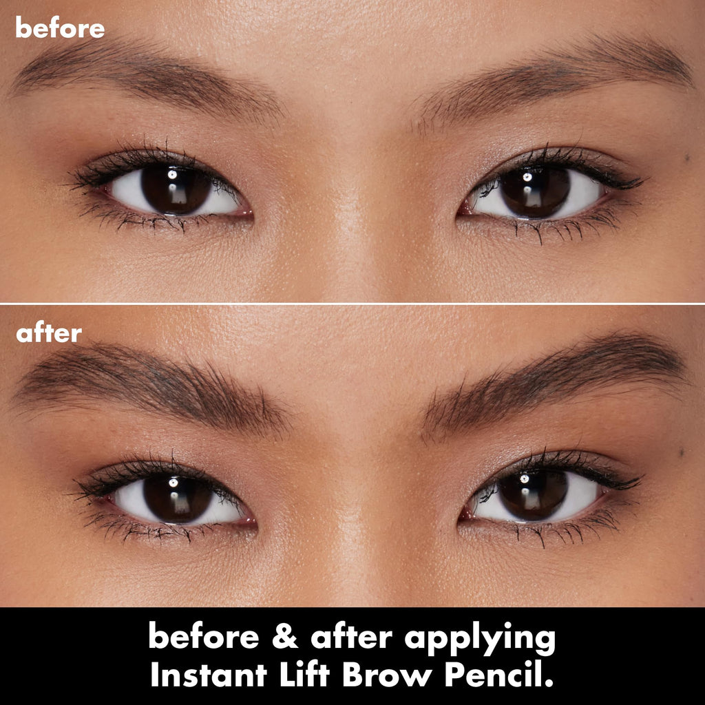 e.l.f. Instant Lift Brow Pencil, Dual-Sided, Neutral Brown | Retractable Precision-Tip Brow Pencil with Grooming Spoolie for Buildable Natural-Looking Color, Vegan & Cruelty-Free