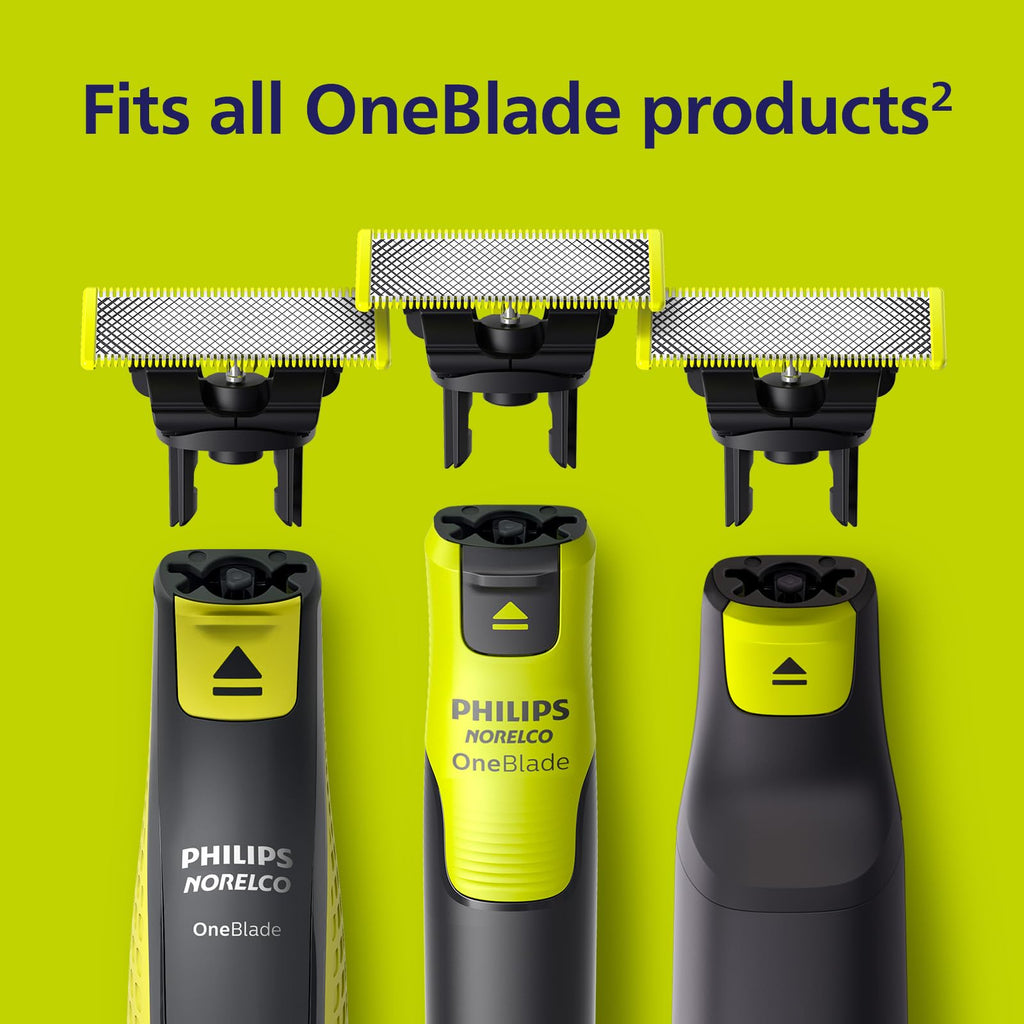 Philips Norelco OneBlade 360 Replacement Blades, 3 Pack | Genuine OneBlade 360 Blades, Stainless Steel, 360 Flex, Trim Edge and Shave, Up to 12-Month Supply, QP430/80