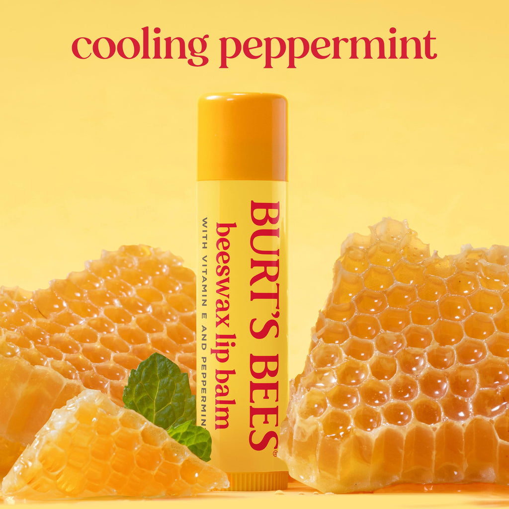 Burt's Bees 100% Natural Moisturizing Lip Balm (Original Beeswax) | Lip Moisturizer with Beeswax, Tint-Free, 100 Percent Natural Origin Conditioning Treatment, Easy to Take Anywhere