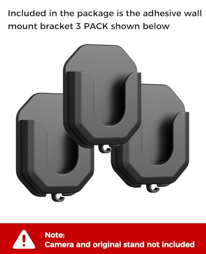 3 Pack Blink Camera No Drill No Screws Wall Mount Bracket for Blink Outdoor 4/Outdoor 2K+/Mini /Mini 2K+ /Indoor Camera, HBV Adhesive Mount