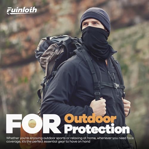 Fuinloth Neck Gaiter, 6 Pack Cooling UV Protection Bandana Face Mask Gator | Breathable Sweat Wicking, UPF 50, Sun Wind Dust Shield, Quick Dry & Washable, 95% Polyester 5% Spandex