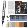 STREBITO Engraving Pen for Metal Wood Glass Plastic, 47 in 1 Engraving Kit | 5 Speeds Up to 36000 RPM, USB-C Rechargeable, Diamond Bit, Beginner Friendly, Portable Engraving Pen Kit for Artists & DIYers