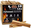 Billy Buckskin 10lb Fatwood Fire Starter Sticks, 100% Natural Firestarter | Lights when wet, For Campfires, Firepit, Fireplaces, BBQ & Wood Stoves, Easy Ignition with Just 2 Sticks, Camping Essentials