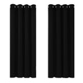 Deconovo Blackout Curtains Bedroom Thermal Black Curtains 46"x 54" 1 Pair | Black out Curtains for Living Room,Heat Blocking Black Curtains Blackout,Thermal Curtains,Energy Efficient,Home/Room Decor
