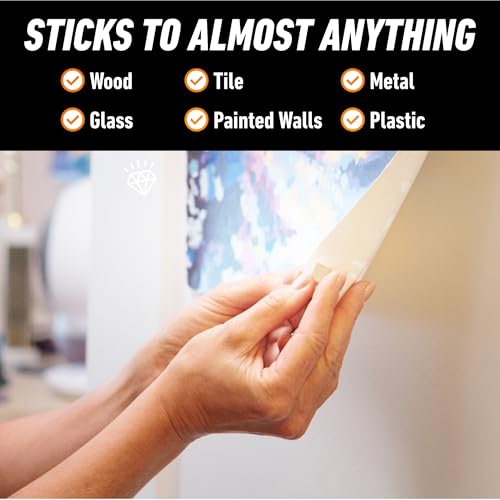 Gorilla Removable Mounting Putty, Reusable Tack, 168 Pre Cut Squares | Repositionable adhesive putty holds up to 2 lbs. No-mess mounting for posters, signs & décor, indoors or out
