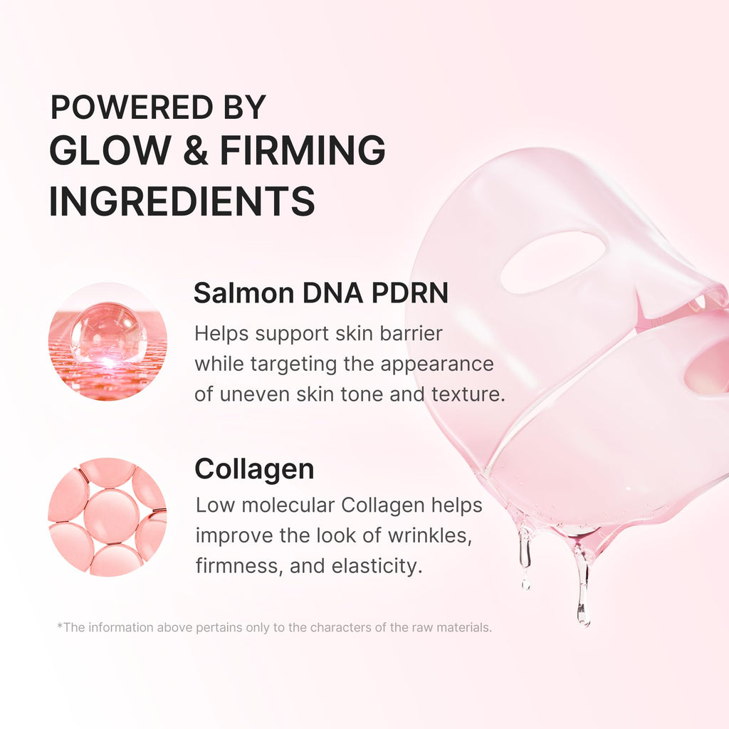 medicube Jelly Gel Mask with Salmon DNA PDRN Pink Collagen, Plump & Hydrate | Overnight Face Mask for Glass Glow Skin - Hydration, Firming, Moisturizing & Elasticity Care, Korean Skincare, 28g x 4ea