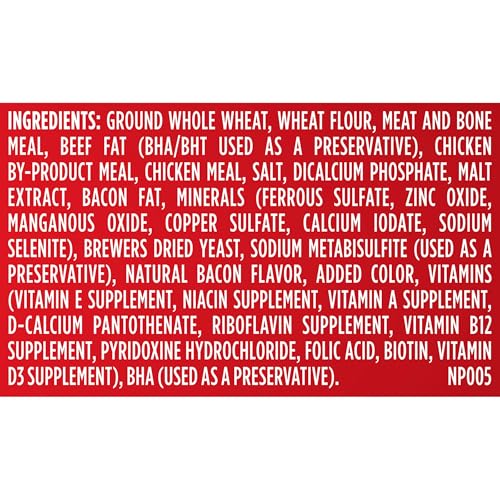 Milk-Bone Flavor Snacks Mini’s Dog Treats, 36 Oz. | 5 calories per treat, 15% protein, 3 flavors per canister (beef, chicken & bacon, naturally & artificially flavored)