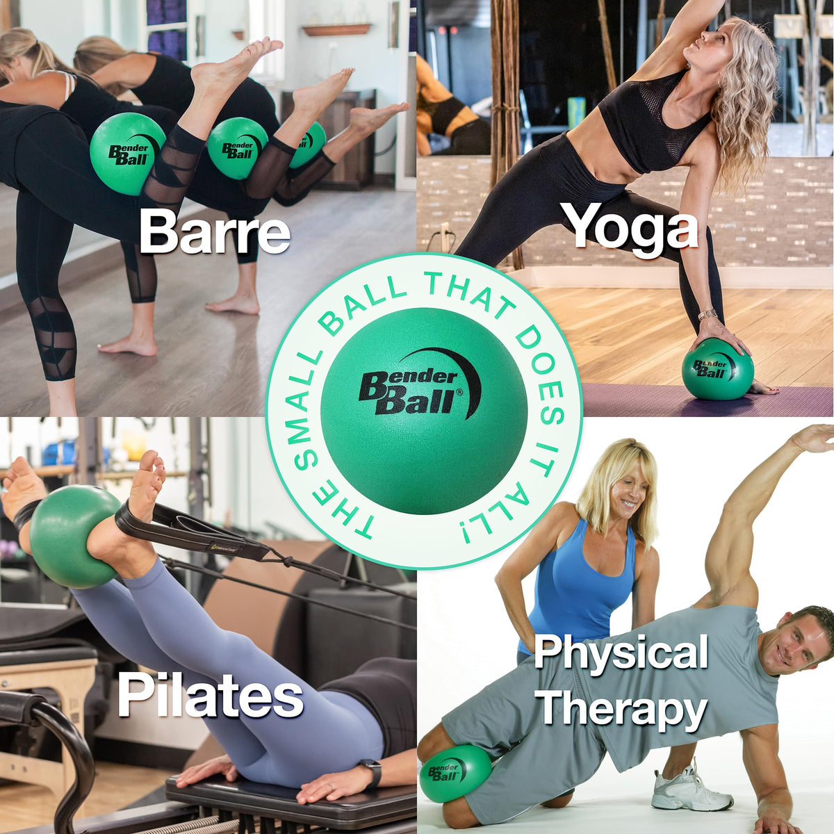 The Original 9" Pilates Core Fitness Small Exercise Ball + Videos | Workout Mini Ball for Abs, Back, Yoga, Barre, Physio, PT, Physical Therapy. Inflatable, Soft, Includes Instructions + Videos.