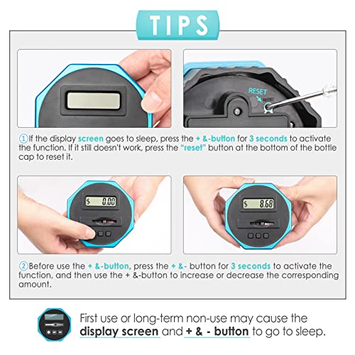 X-Large Piggy Bank for Adults Kids, Digital Coin Counting Bank LCD Counter | Vcertcpl 2.4L Capacity, Great Coin Counter Bank Money Counting Jar with Total Amount Displayed, Bank for All US Coins Gray