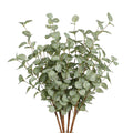 VGIA 6 Pcs 27" Eucalyptus Stems Greenery Stems Eucalyptus Leaf Spray in Green Silk Plastic Plants Floral Artificial Plants for Home Party Wedding Decoration