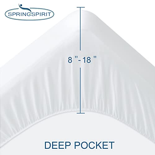 Queen Size Mattress Protector Waterproof,Absorbent Fitted Sheet | up to 18" Deep Pocket,Mattress Cover Queen Size Bed Sheets,Terry Machine Wash Protection Mattress Protector