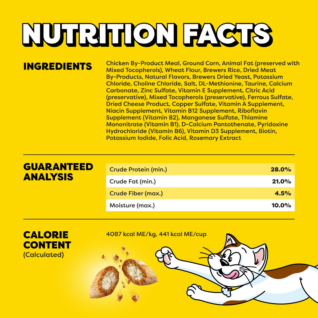 Temptations Classic Crunchy and Soft Cat Treats, Tasty Chicken, 30 oz | Under 2 calories per treat, crunchy outside & soft inside, resealable tub, 100% complete & balanced, snack, meal or topper