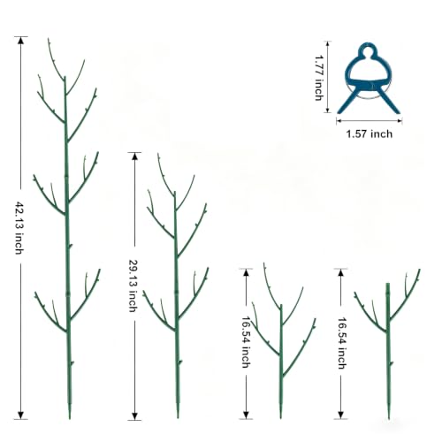 PERSZEN 6 Pack Stackable Monstera Plant Support, Plant Stakes for Indoor and Outdoor Plants Use, Garden Stakes for Climbing and Potted Plants, Pothos, Philodendron
