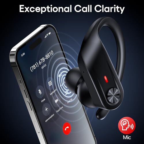 TAGRY Hybrid Active Noise Cancelling Wireless Ear Buds 80 Hrs Playtime Hi-Res Stereo Quality Bluetooth Earbuds with Transparency Mode Headphones Bluetooth Earhooks ANC Earphones for Work