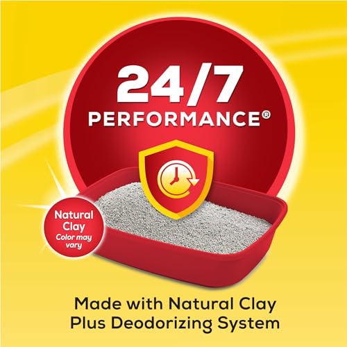 Purina Tidy Cats 24/7 Performance Clumping Cat Litter, 16 lb Bag | Clean Linen scent with 24/7 slow-release deodorizer in a smaller, easy-pour size