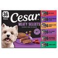 Cesar Classic Loaf in Sauce Wet Dog Food, Meaty Selects, 3.5 oz, 36 Count | Real meat #1 ingredient, no fillers or artificial flavors, formulated without grains, easy to digest, easy peel trays