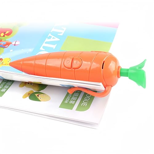 60-Second Voice Recorder with Playback & Audio Recorder Pen - Cute Carrot-Shaped Recorder Device, Smooth-Writing Ballpoint Pen - Fun & Creative Gift for Kids, Students, Teachers