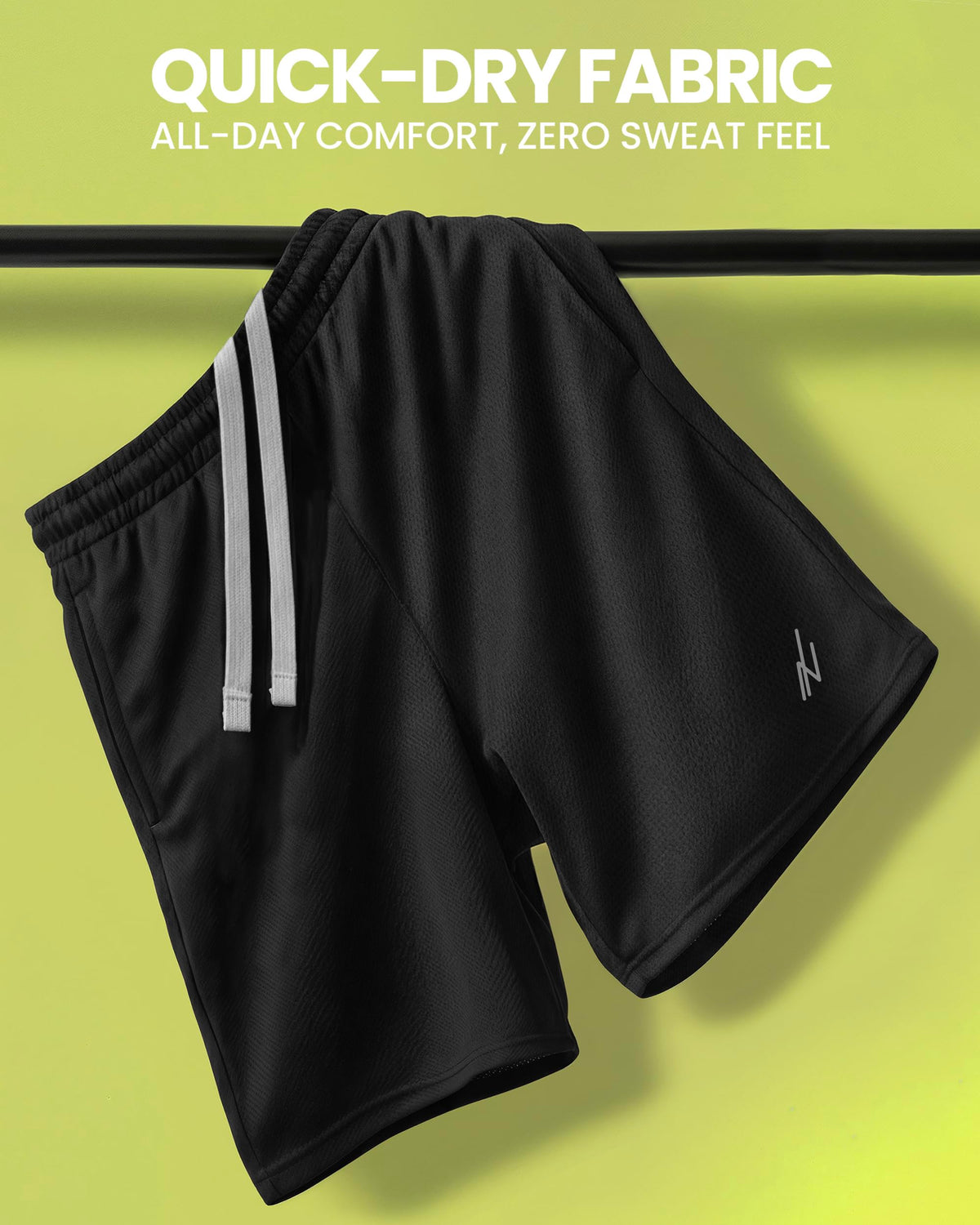 NY Threads Breathable Mesh Mens Athletic Shorts Loose-Fit Quick Dry Shorts | Lightweight Activewear Knit Workout Shorts with Pockets 8 Inch Inseam Gym Short Elastic Waistband with Drawstring