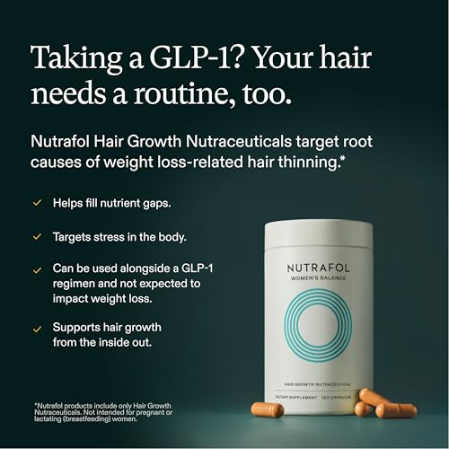 Nutrafol Women's Balance Hair Growth Supplements, Age 45+, 1-Month Bottle | #1 Dermatologist-Recommended Hair Growth Supplement Brand, Clinically Tested for Visibly Thicker Hair and Scalp Coverage