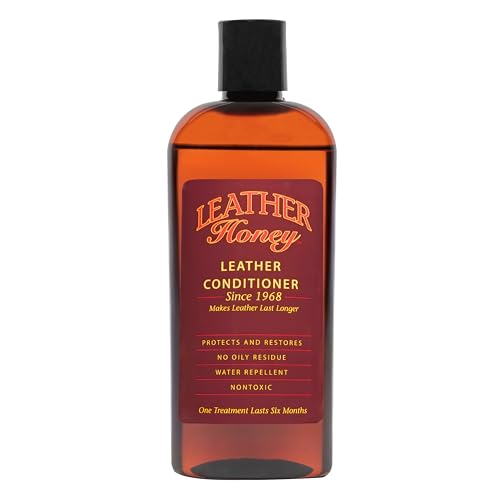 Leather Honey Leather Conditioner – Non-Toxic & Made in the USA Since 1968 | Restores & Protects All Leather — Auto, Furniture, Apparel, Shoes, Bags & Accessories. Safe For Any Color, Including White.