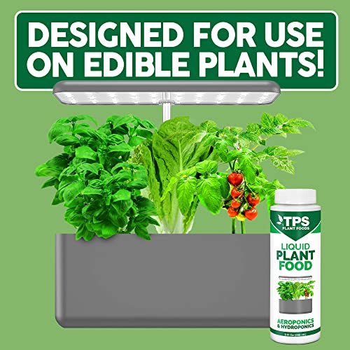 Liquid Plant Food - Fertilizer for AeroGarden & Hydroponic Systems, 8 oz | Complete Nutrition for Strong Growth, IDOO Compatible, Reservoir-Safe Formula, Supports Root Development, For Veggies & Herbs