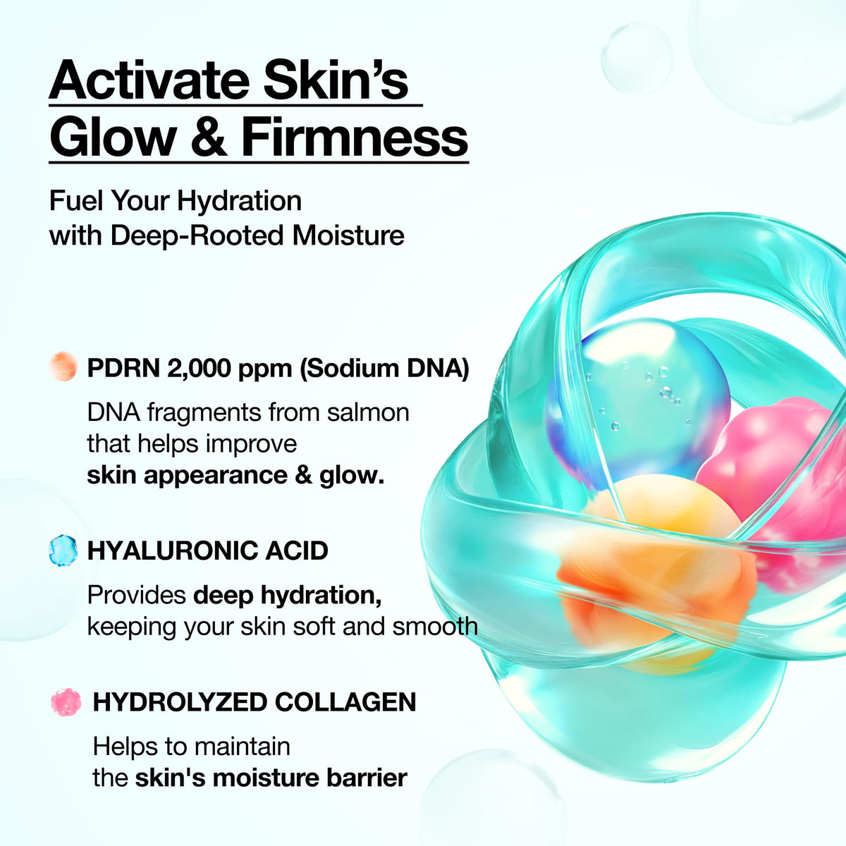 Anua PDRN Collagen Glow Facial Serum Spray, 3.38 fl oz | Hydrating Face Mist, Hyaluronic Acid, dewy finish, All Skin Types, Instant Plumping, Firming Care, Korean Skincare