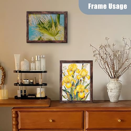SESEAT 12x16 Frame Wall Hanging Picture Frames, Brown, 1 Pack