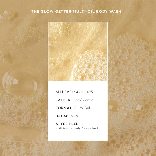 Naturium The Glow Getter Multi-Oil Body Wash, 16.9 fl oz | Nourishing Gentle Cleanser, Dissolves Impurities, Hydrating Base Protects Essential Moisture, for All Skin Types