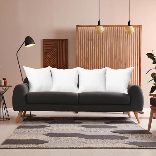 Utopia Bedding Throw Pillows, Decorative 18x18 Pillow Inserts, Set of 4 | Down alternative pillow insert with plush fluffy fill for beds sofas couches and chairs. Suitable for indoor outdoor use.