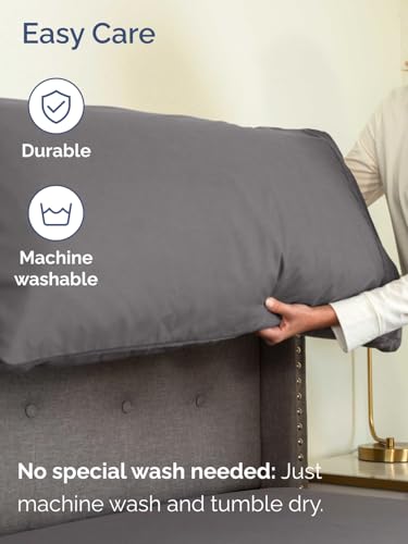 CGK Extra Deep Queen Sheet Set - 6pc Cooling Sheets - Grey | Hotel Luxury Bed Sheets Set, Easy & Secure Fit, Ultra-Soft, Wrinkle & Fade Free, Comfy Sheets Set with Extra Deep Pockets
