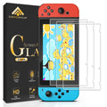 daydayup 3-Pack Tempered Glass Screen Protector for Nintendo Switch 1 2017 | 9H Scratch Resistance, 99.9% HD Clarity, Oleophobic Coating, 3DS Screen Protector, Fingerprint Resistant