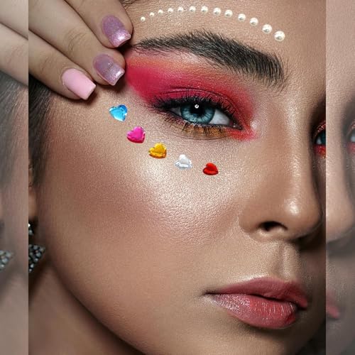 EODIEBN 3228pcs Gems Stickers, Self Adhesive Rhinestone Jewel Gems | Acrylic Gems DIY Craft Decorative Diamond Stickers, Assorted Shapes Jewels Rhinestones Sticker, Gem Sticker Crafts Set