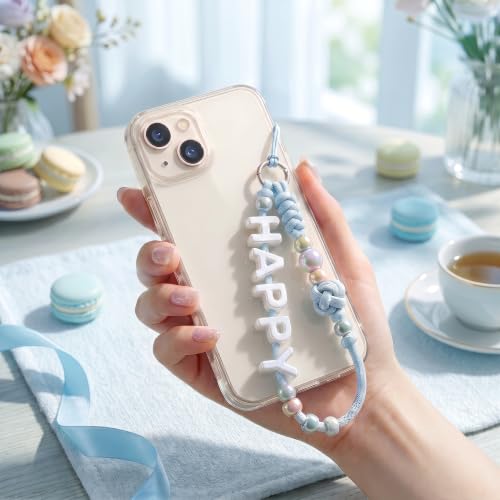 Fibrella 52 Pcs Large Acrylic Letter Beads Chunky Alphabet Jelly White | Big horizontal holes, bubble letter beads, for jewelry making/keychains/bag charms/diy decorations