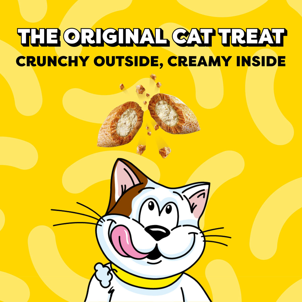 Temptations Classic Crunchy and Soft Cat Treats, Tasty Chicken, 30 oz | Under 2 calories per treat, crunchy outside & soft inside, resealable tub, 100% complete & balanced, snack, meal or topper